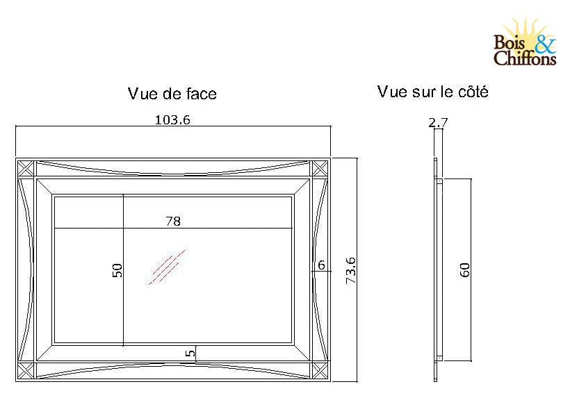 Miroir design | Manguier Pondicherry
