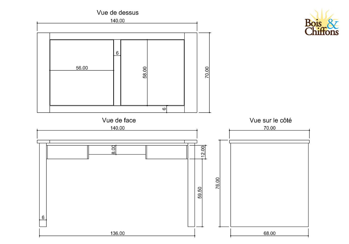 Bureau en bois massif | Acacia Moon