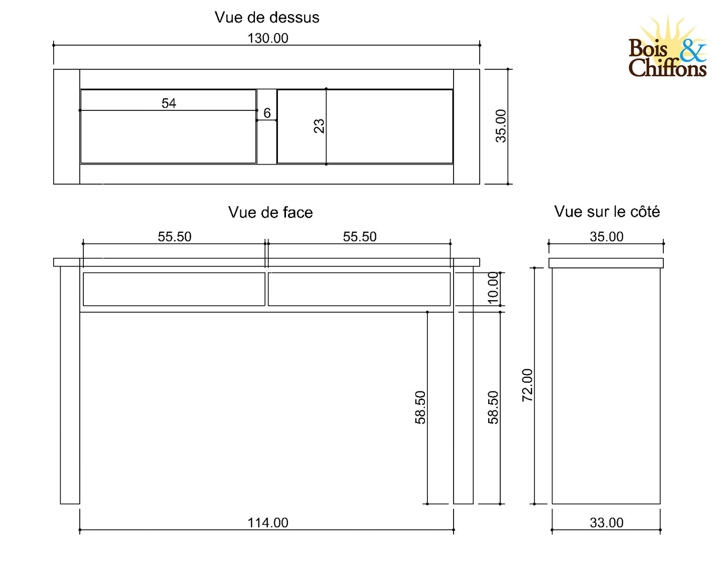 Console bois massif | Acacia Moon