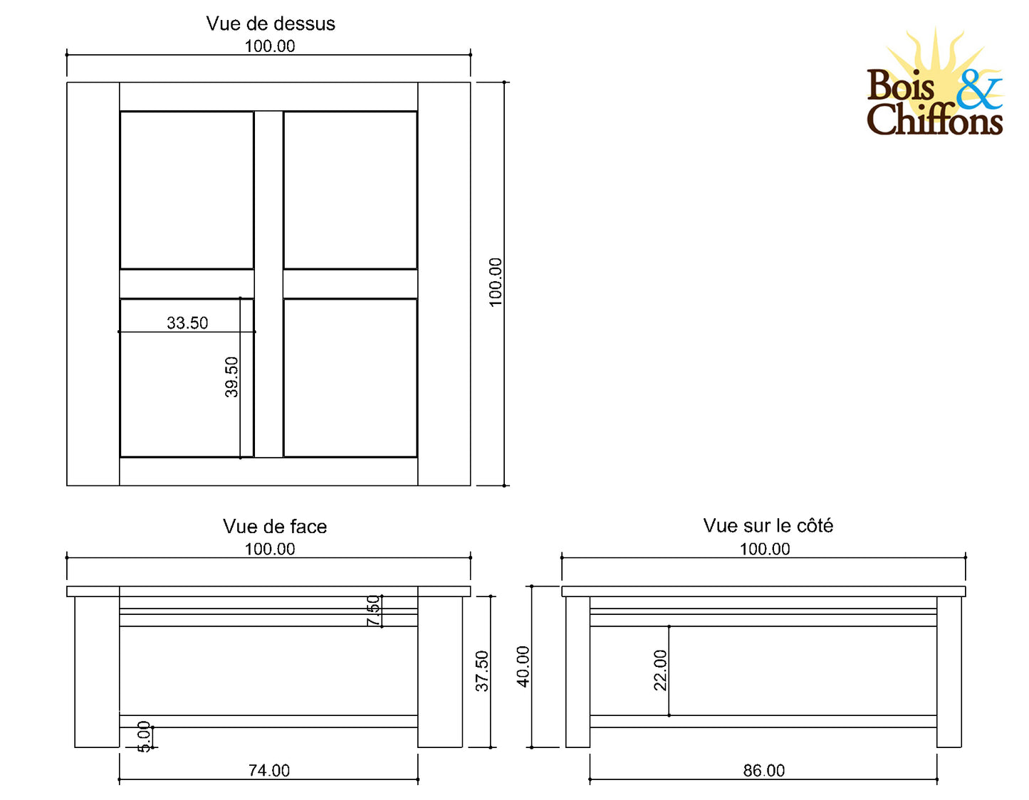 Table basse carrée | Acacia Moon