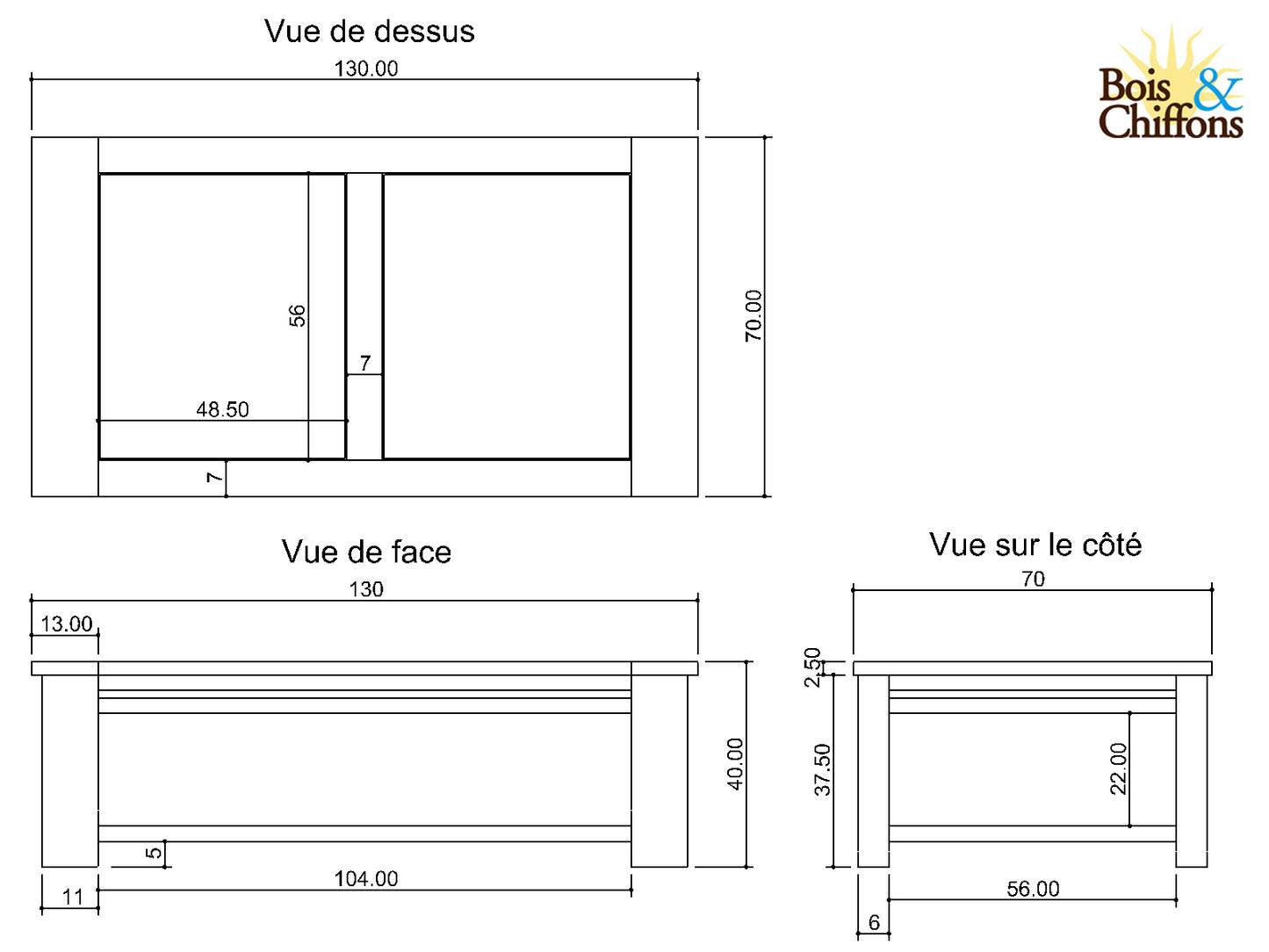Table basse rectangulaire | Acacia Moon