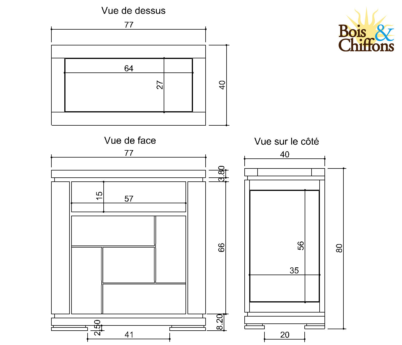 Confiturier bois sculpté bicolore 1P 1T | Acacia Maya