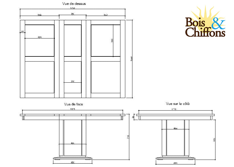 Table à manger carrée bois sculpté bicolore 130 | Acacia Maya