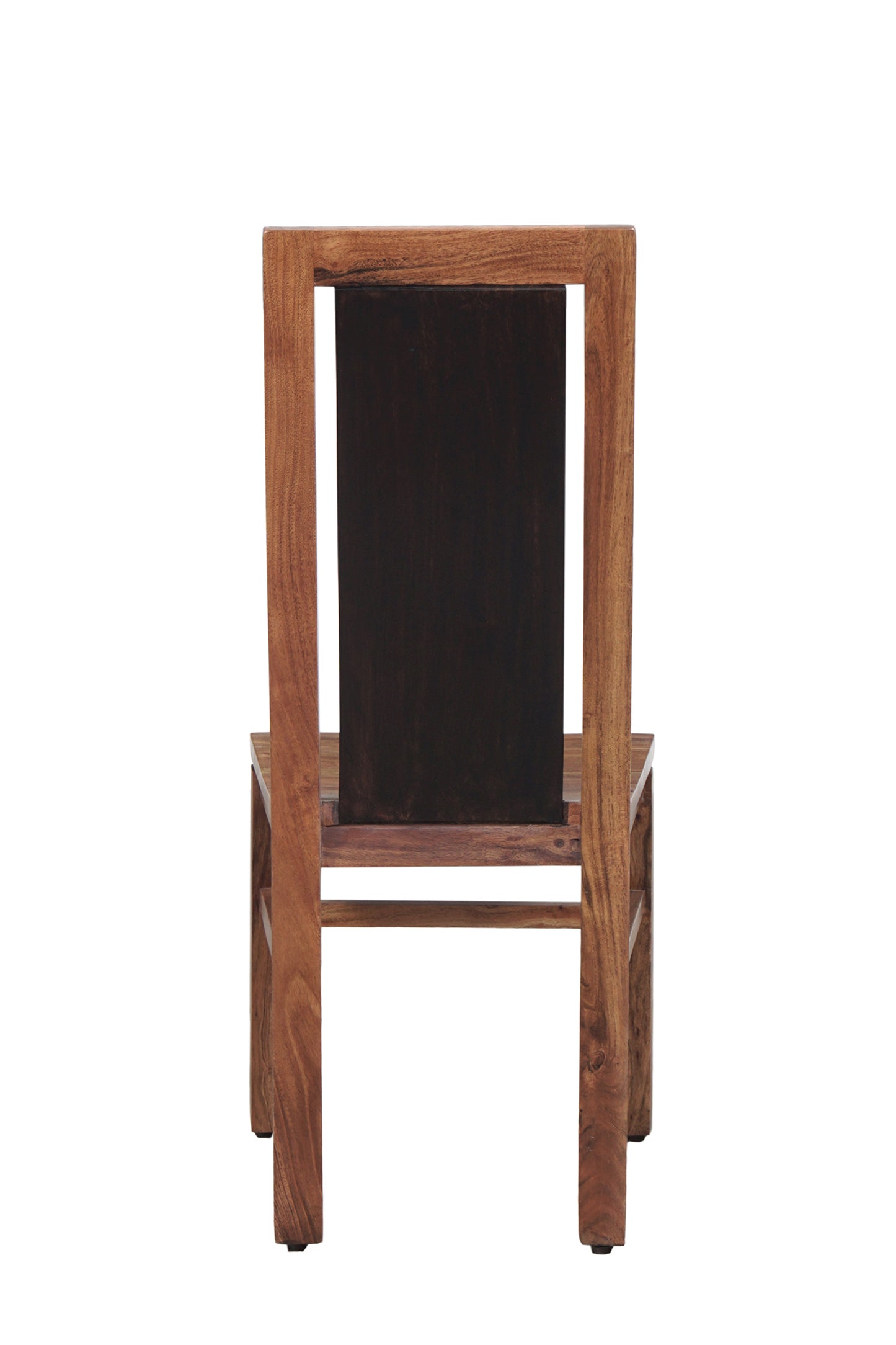 Chaise bois sculpté bicolore | Acacia Maya