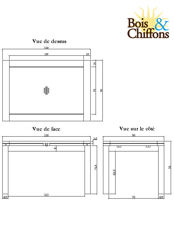 Table à manger rectangulaire allonge | Acacia Gordon