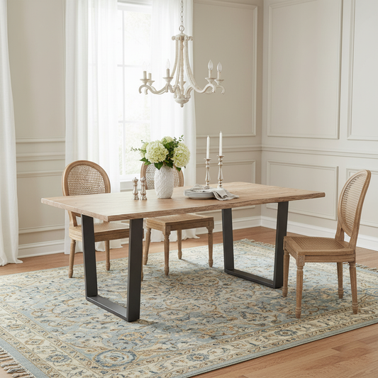 Mesa retangular 160cm em madeira maciça de acácia | Acacia Forest