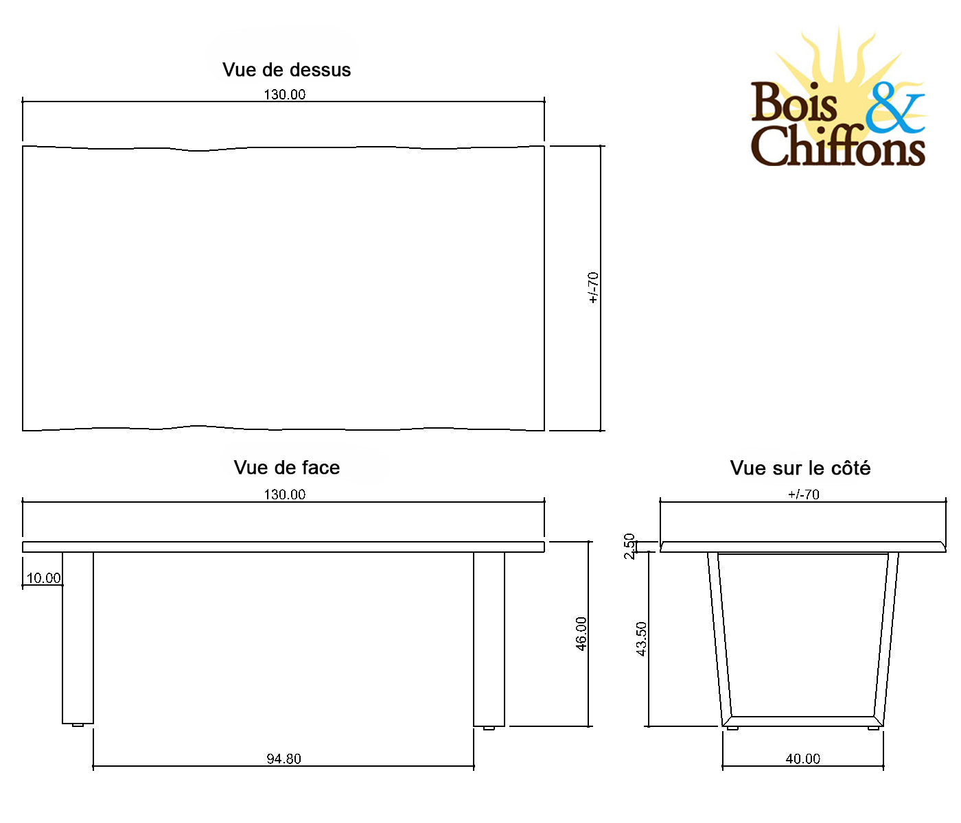 Mesa de centro rectangular de madera | Acacia Forest
