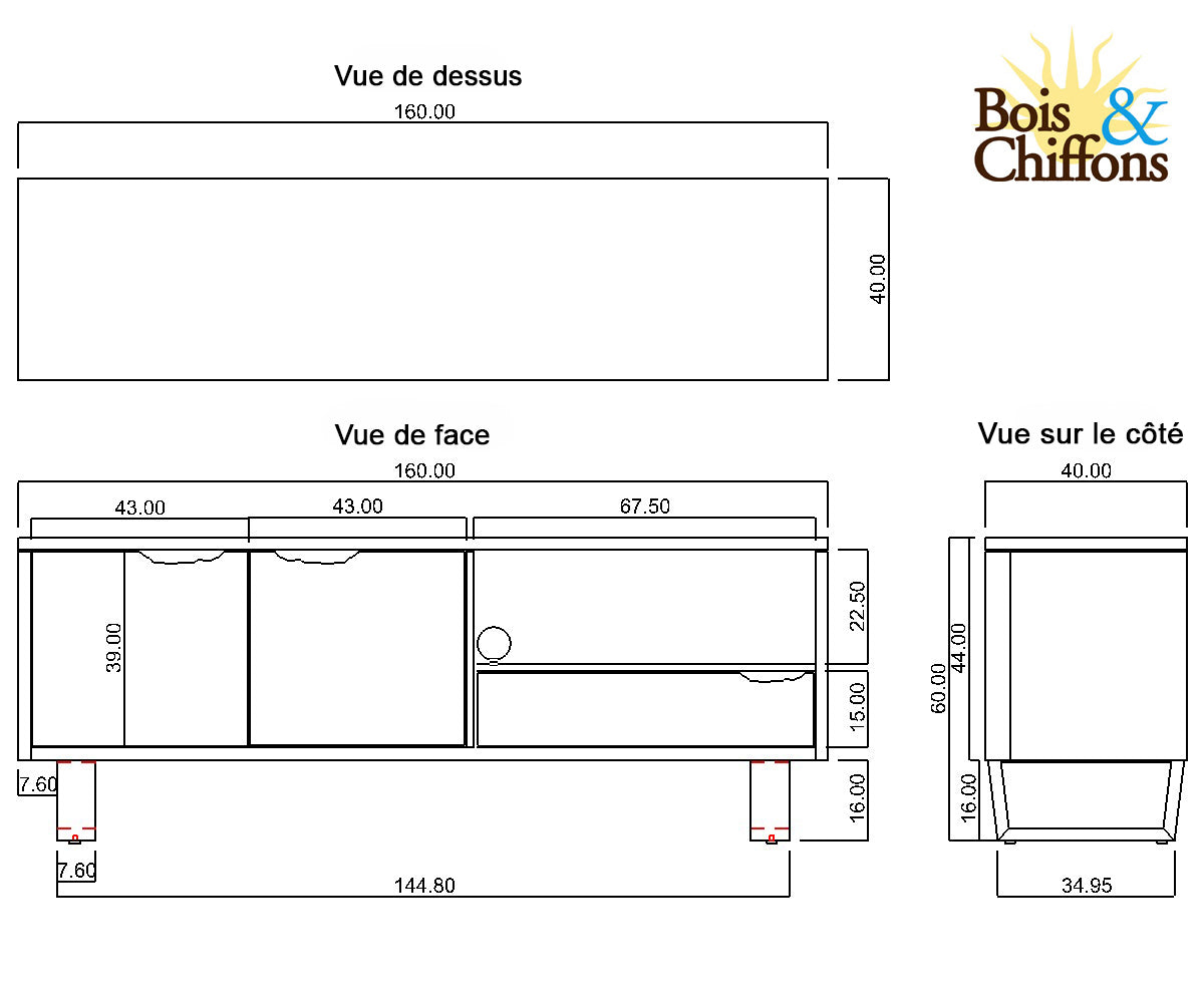 Meuble tele bois | Acacia Forest