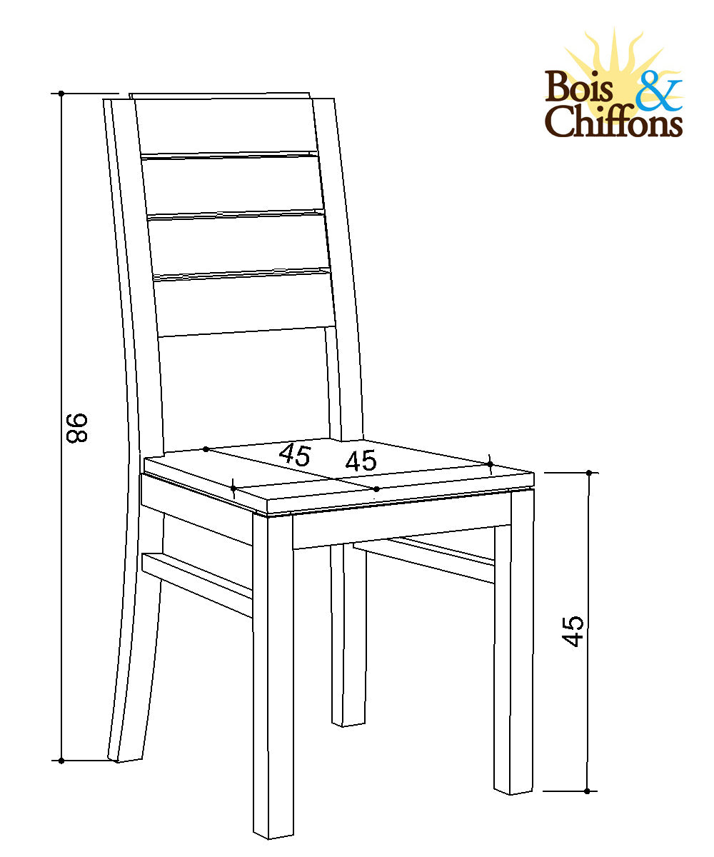 Chaise bois massif | Manguier Herods