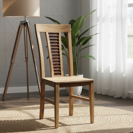 Silla de madera bicolor "Acacia Luxor"