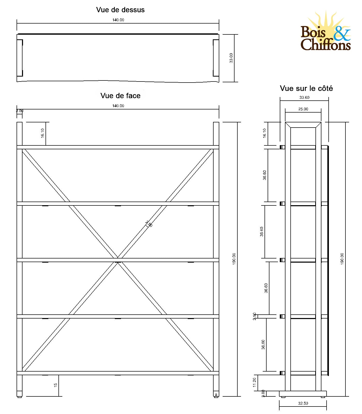 Grande etagere bois | Acacia Forest