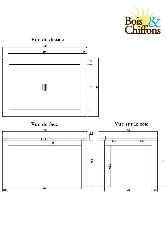 Table rectangulaire à rallonges | Acacia Gordon