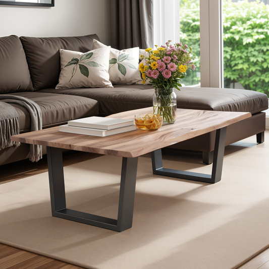 Mesa de centro rectangular de 150 cm de acacia maciza | Acacia Forest