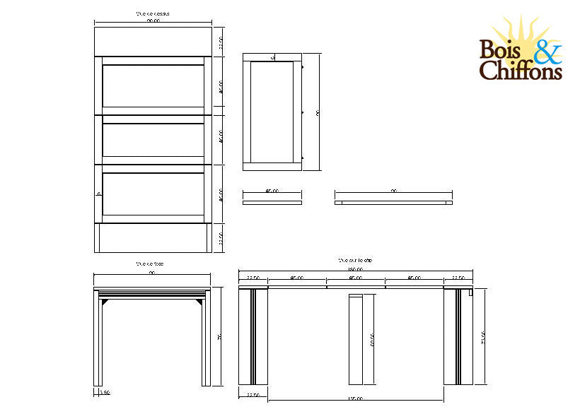 Console extensible miel | Acacia Katan