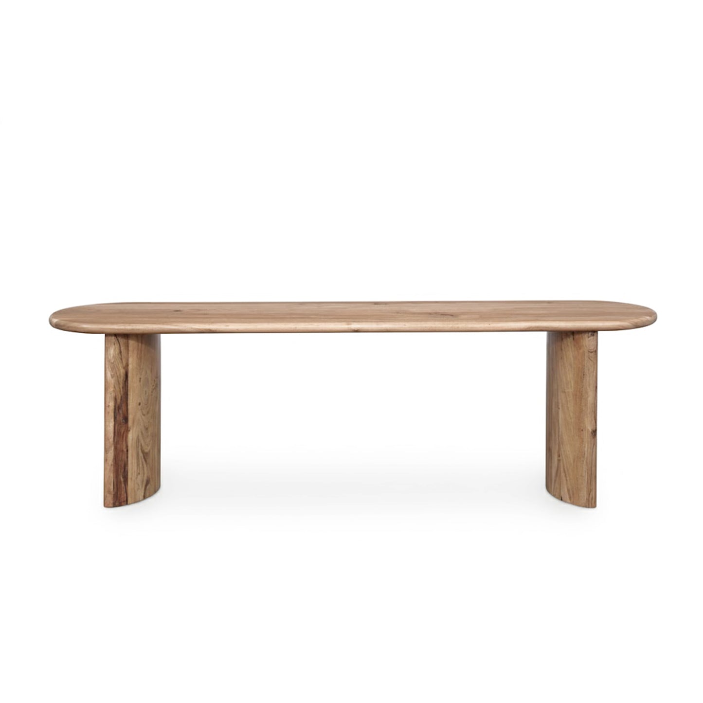 Banc arrondi bois massif | Acacia Ellipse Naturel