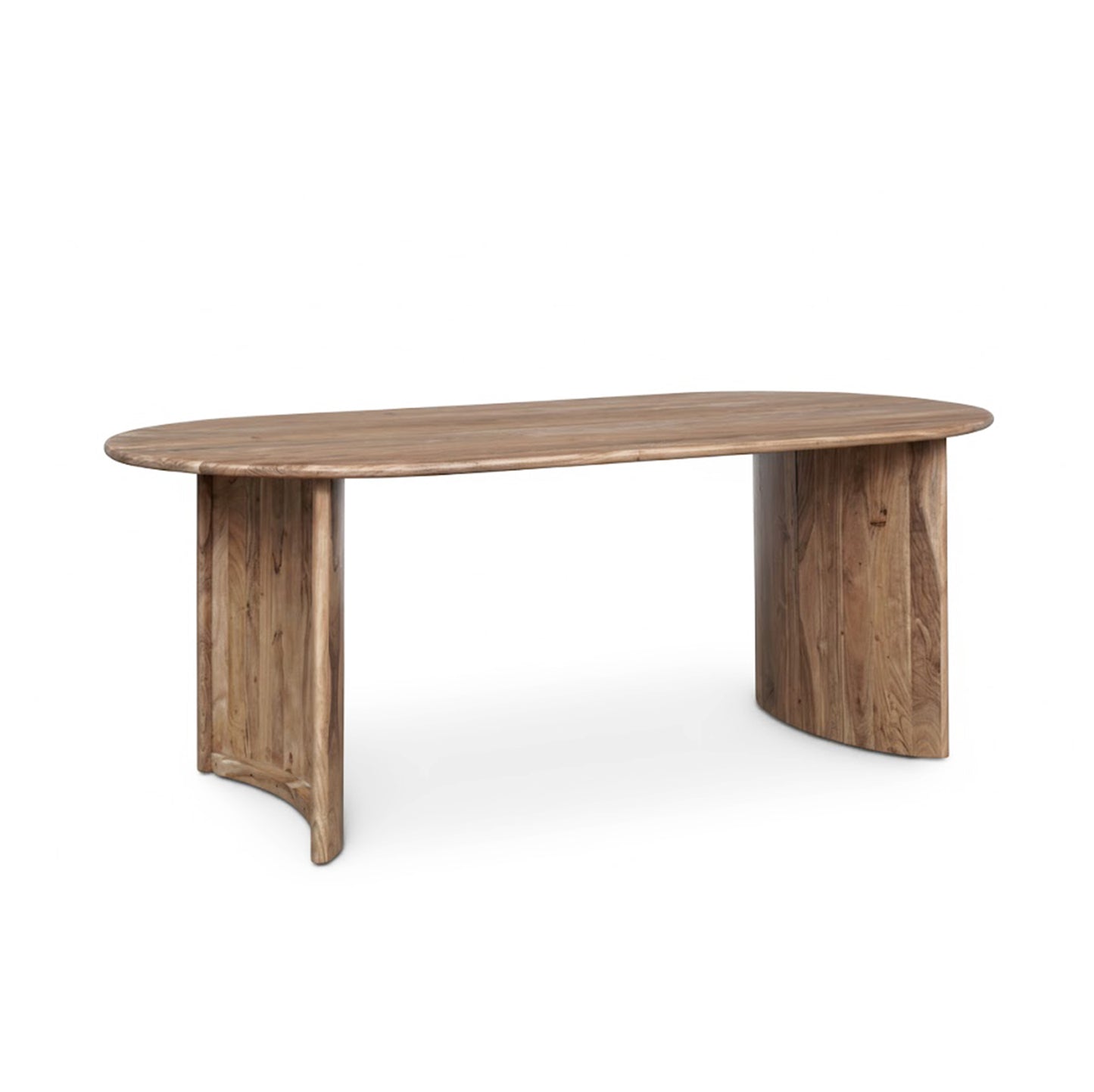 Mesa de Jantar com Bordas Arredondadas | Ellipse de Acácia Natural