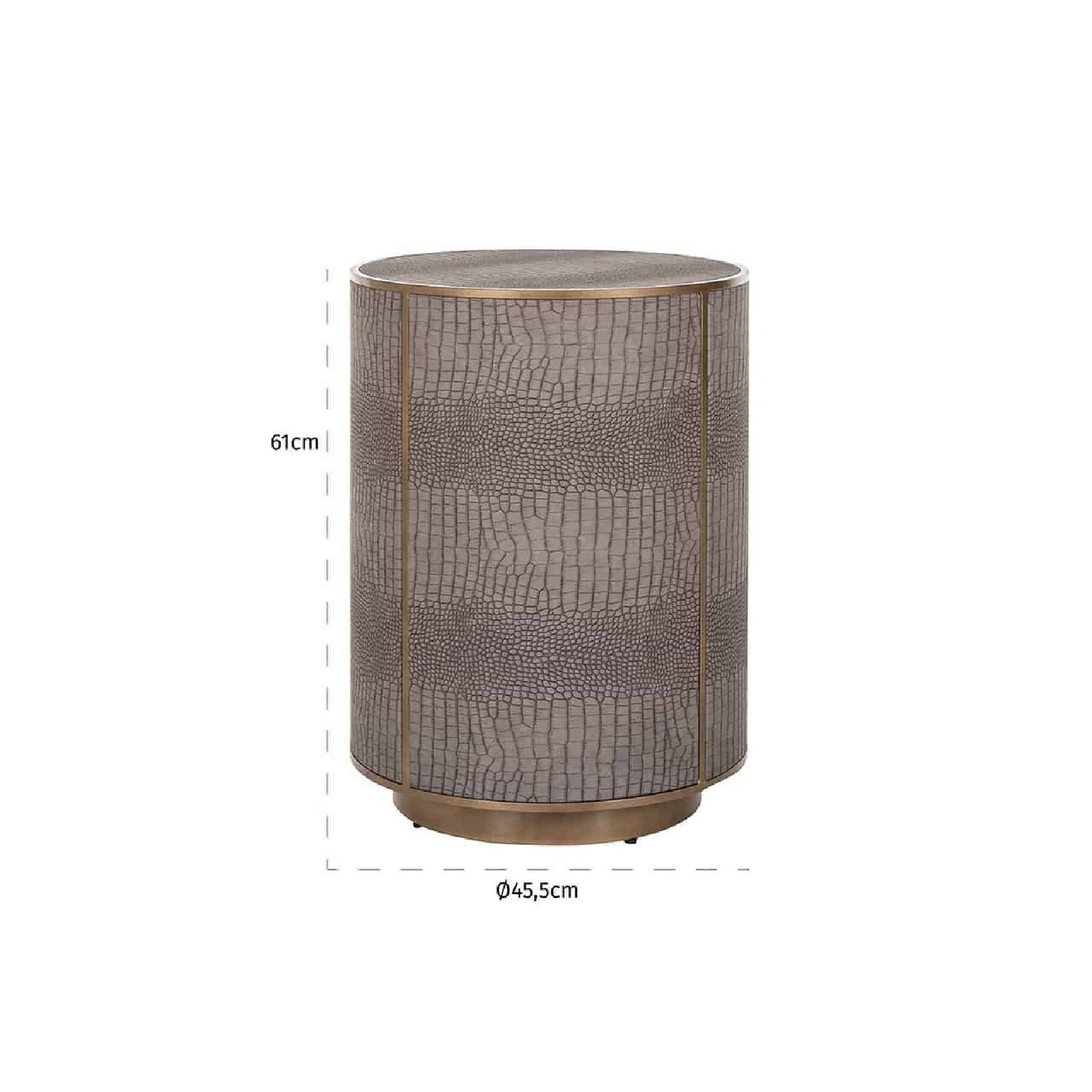 Bijzettafel Classio 45,5Ø (brossé or)