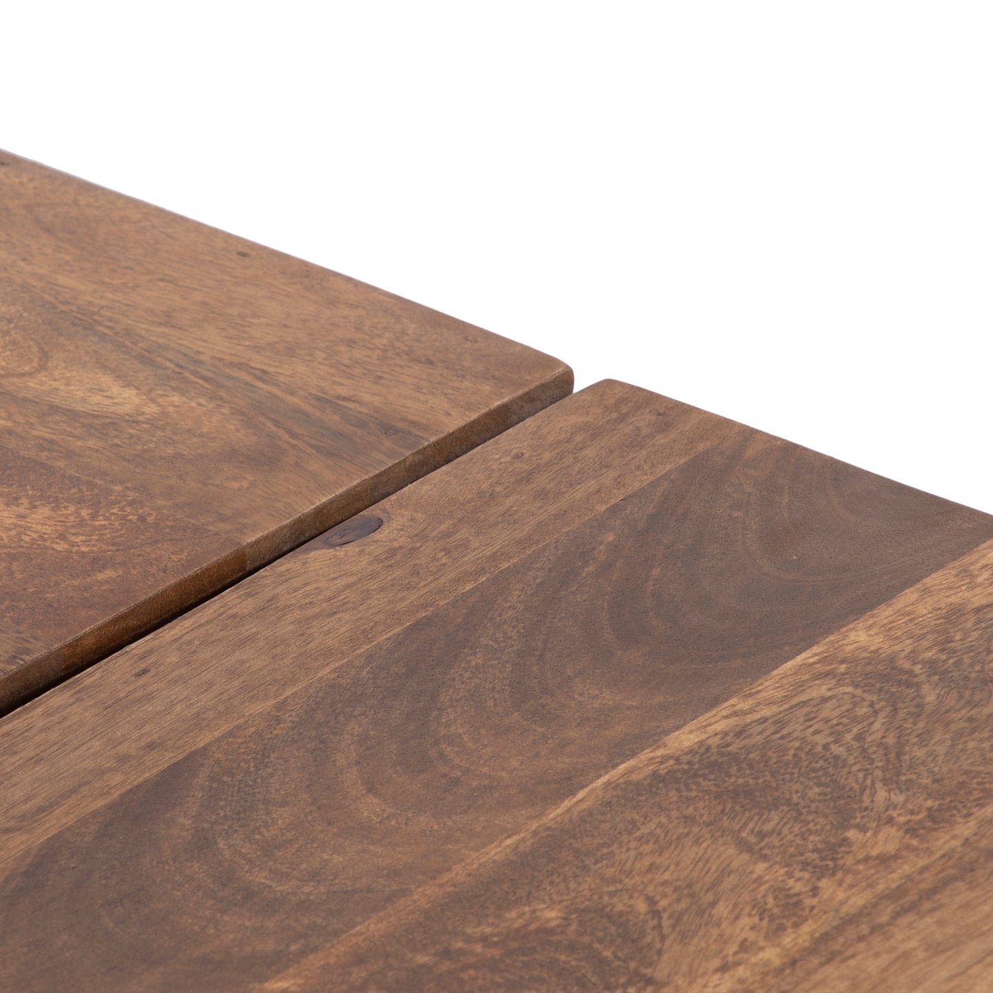 Mesa de centro piramidal de madera y metal | Acacia Sirocco