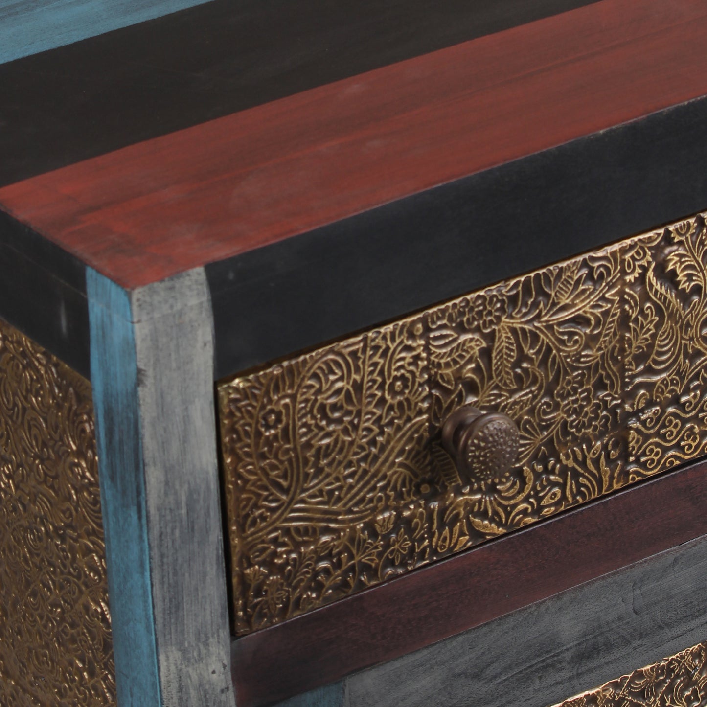 Aparador de 2 puertas y 1 cajón | Madera de mango Pushkar