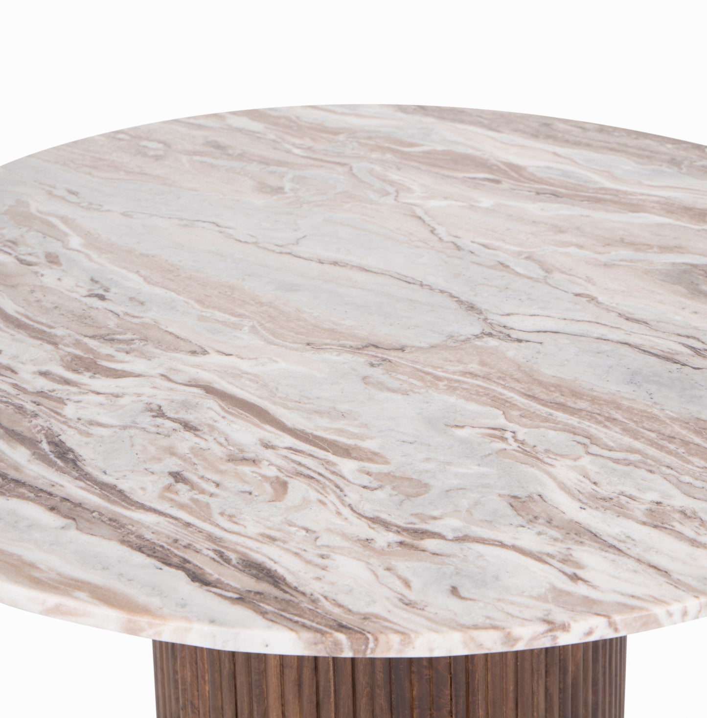 Bouts de canapé plateau marbre | Manguier Kfir III