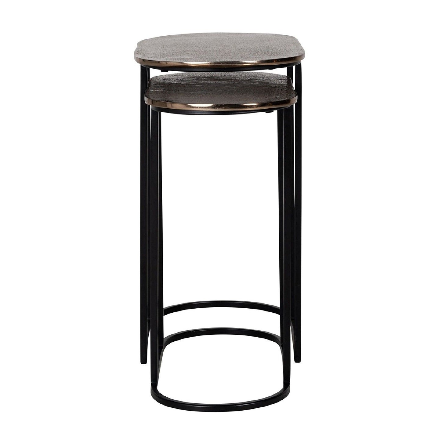 Table d'angle Chandon set de 2 ovale