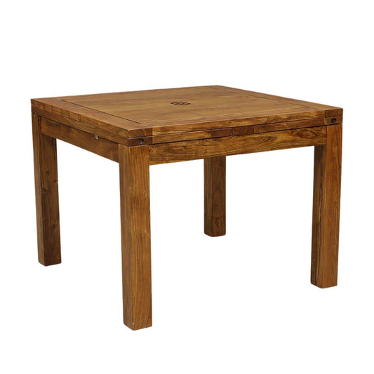 Table à manger carréé allonge 100 | Acacia Gordon