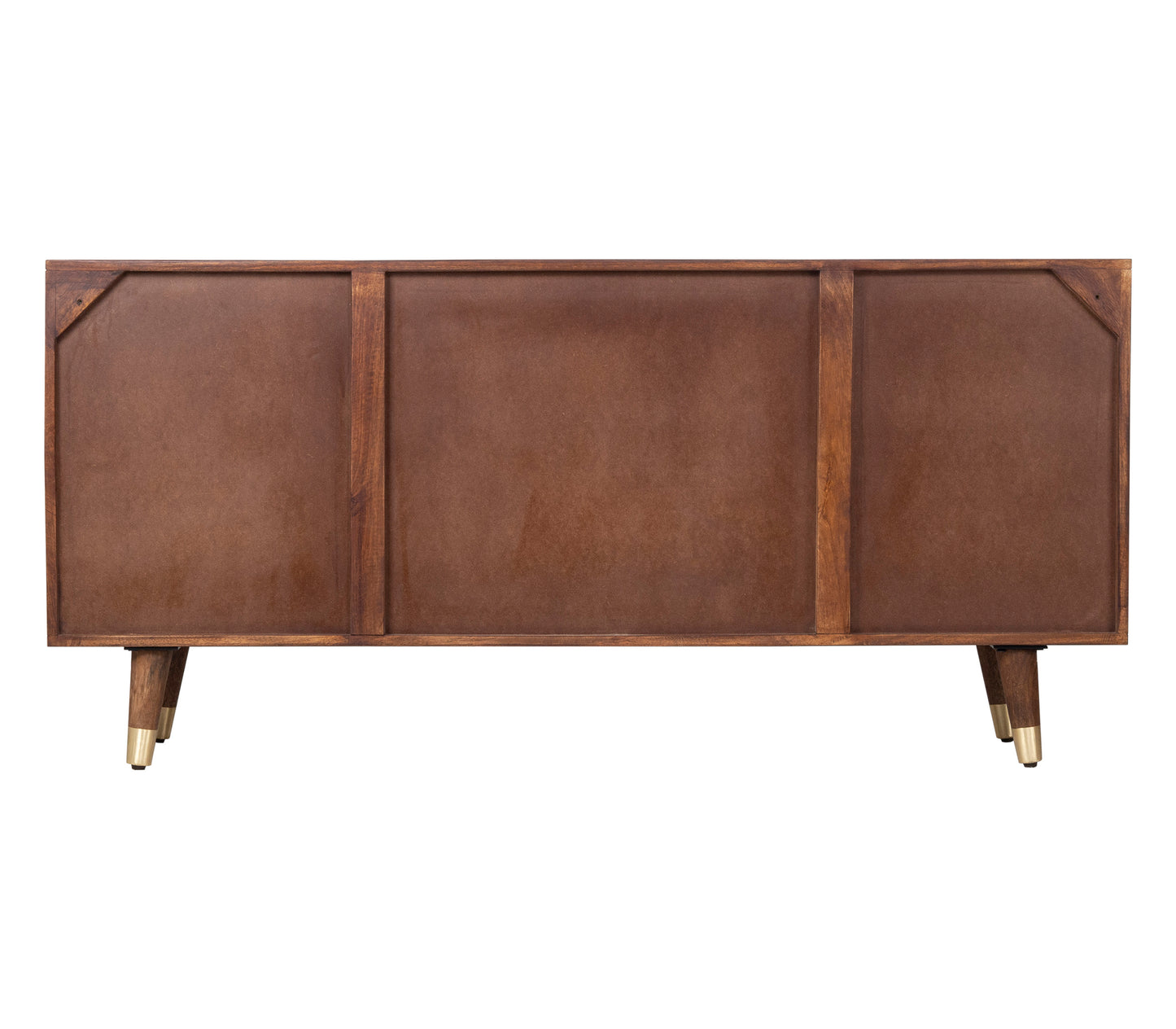 Buffet 11T 2P multi-matériaux peau de vache bois sculpté | Manguier Terranova