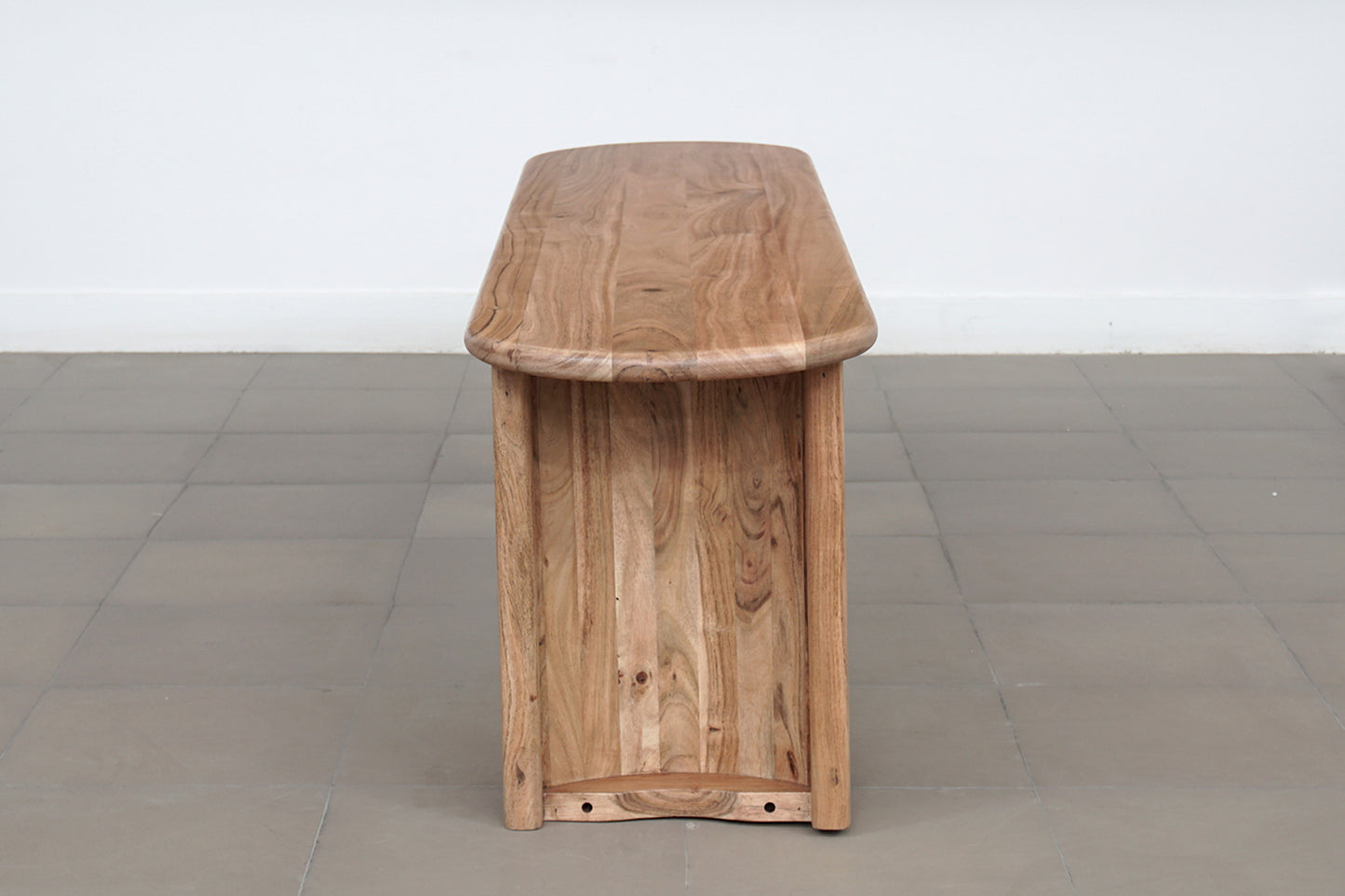 Banc arrondi bois massif | Acacia Ellipse Naturel