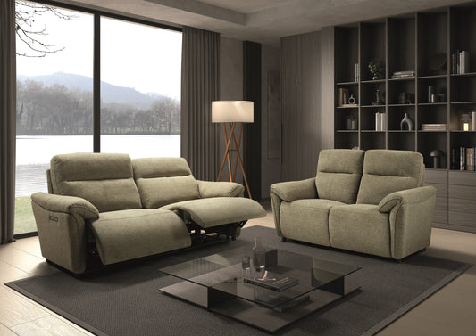 Sofá de 3 lugares com 2 poltronas reclináveis | Barlin
