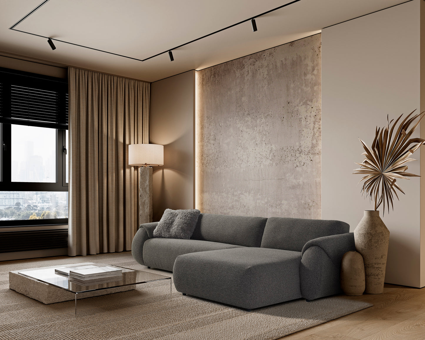 Canapé méridienne avec 3 places | Nairobi