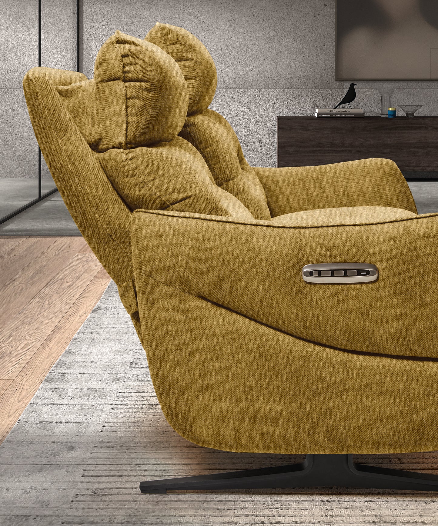 Canapé 3 places avec 2 relax | Mexico Gris