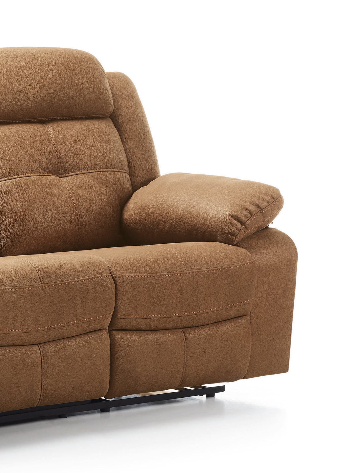 Poltrona Relax em Couro Manual Bege Sydney