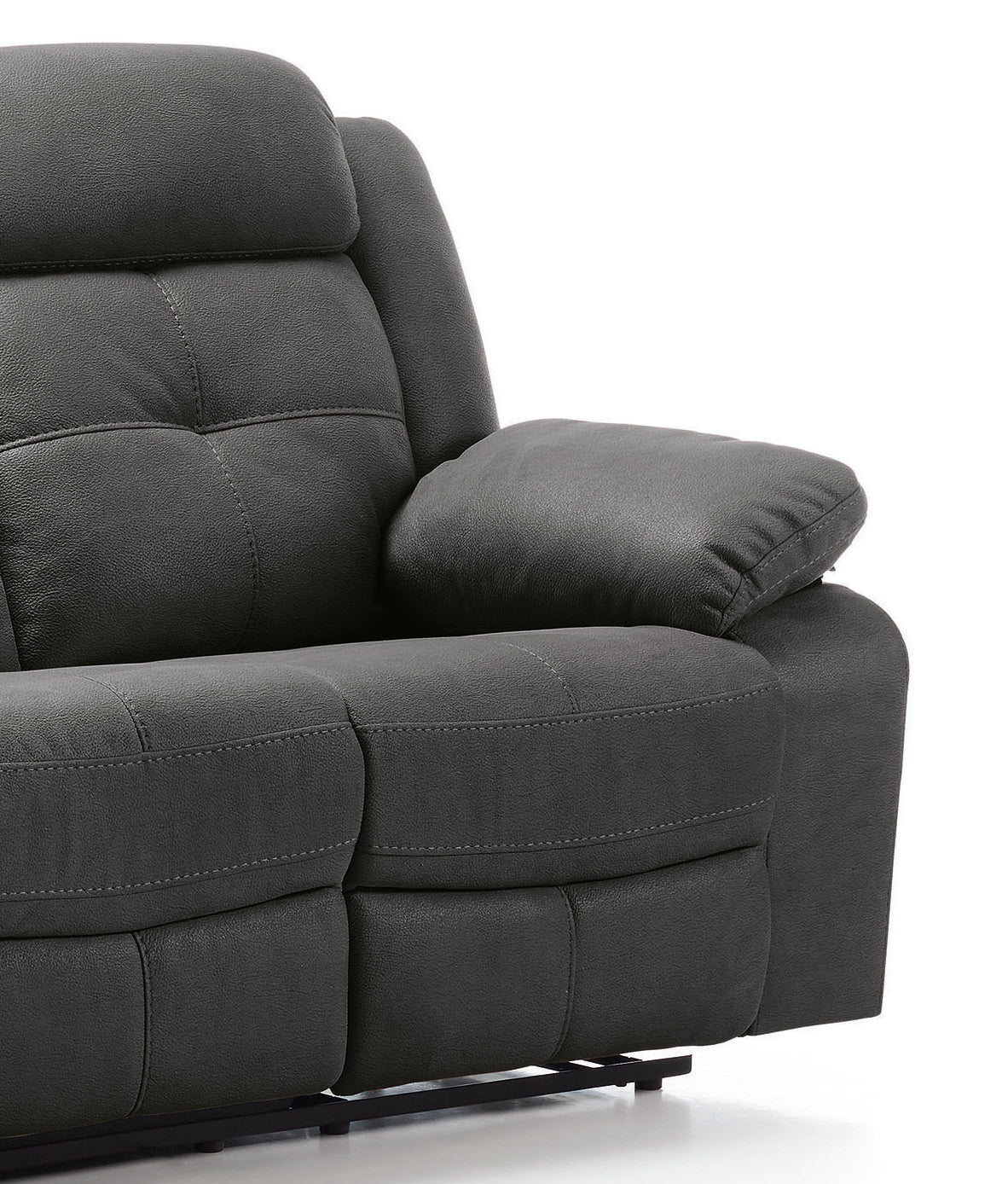 Fauteuil Cuir Relax Manuel | Sydney Gris