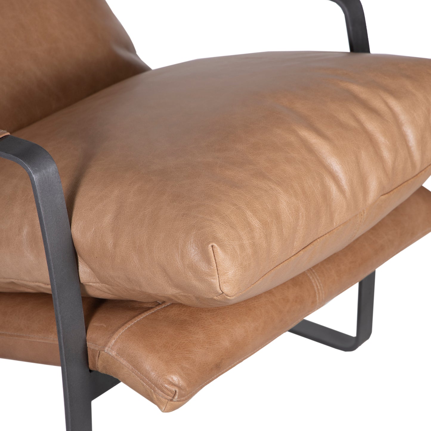Fauteuil cuir beige – Damo