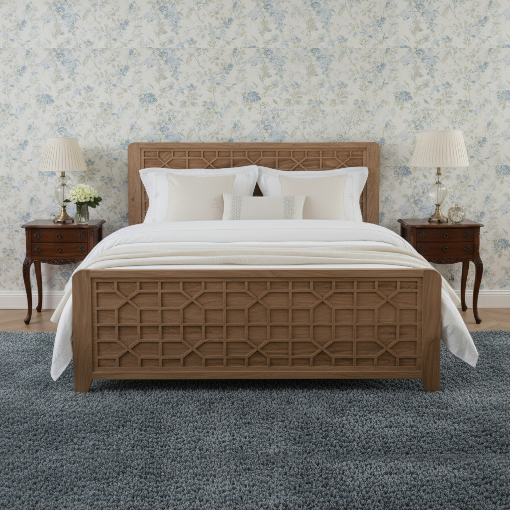 Cama queen size 160x200 cm | Acacia Punjab-II