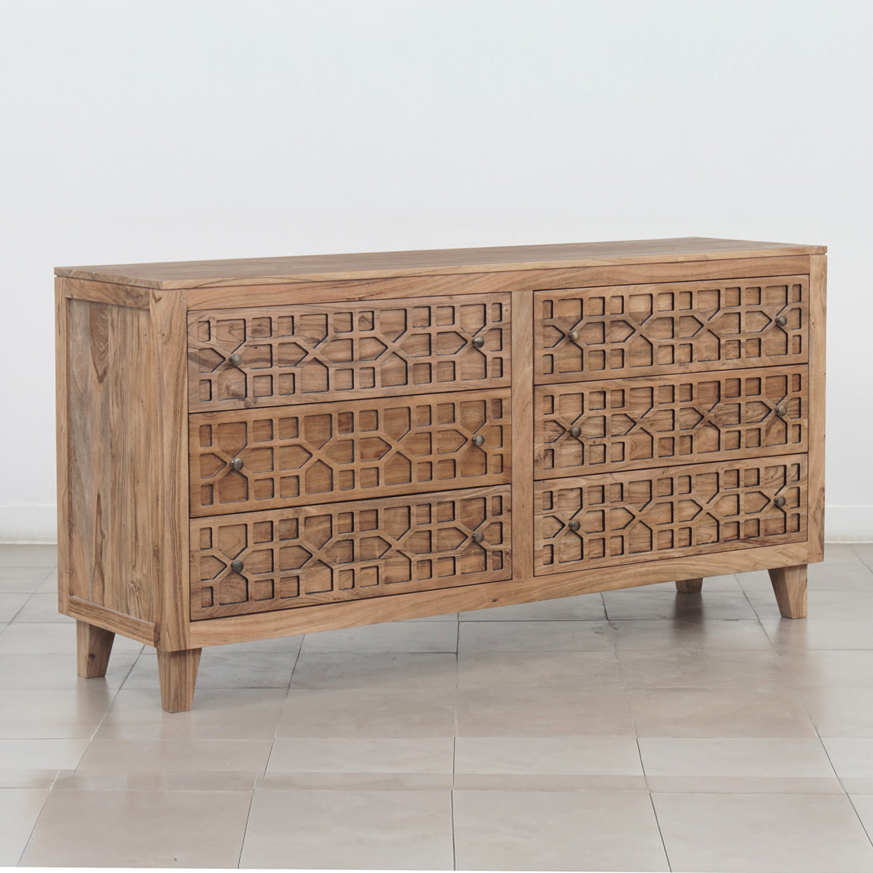 Cômoda com 6 gavetas | Acacia Punjab-II