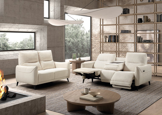 Sofá de 3 lugares com 2 poltronas reclináveis | Oslo