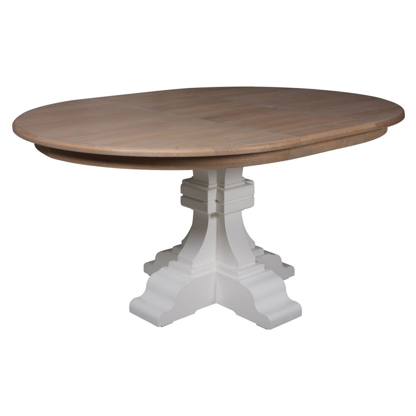 Mesa de jantar redonda com 1 extensão "Bernadette"