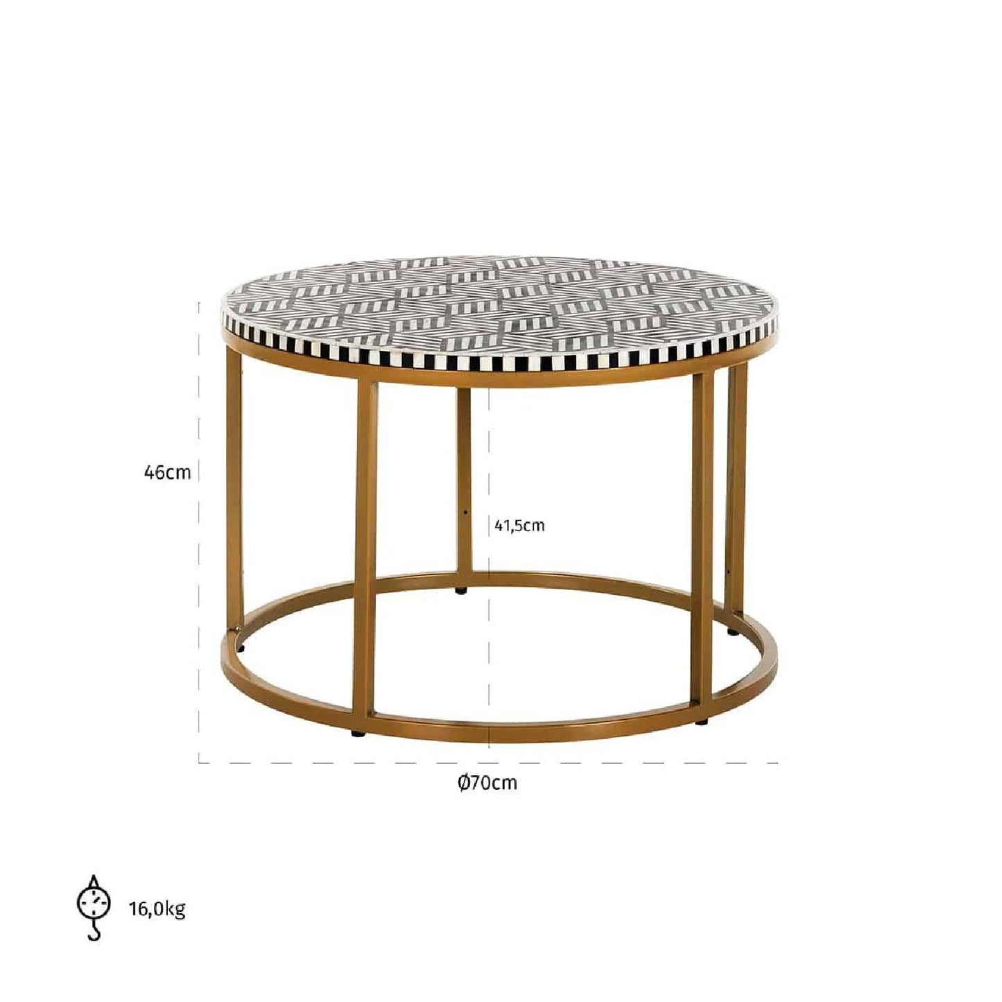 Mesa de centro Bliss 70Ø