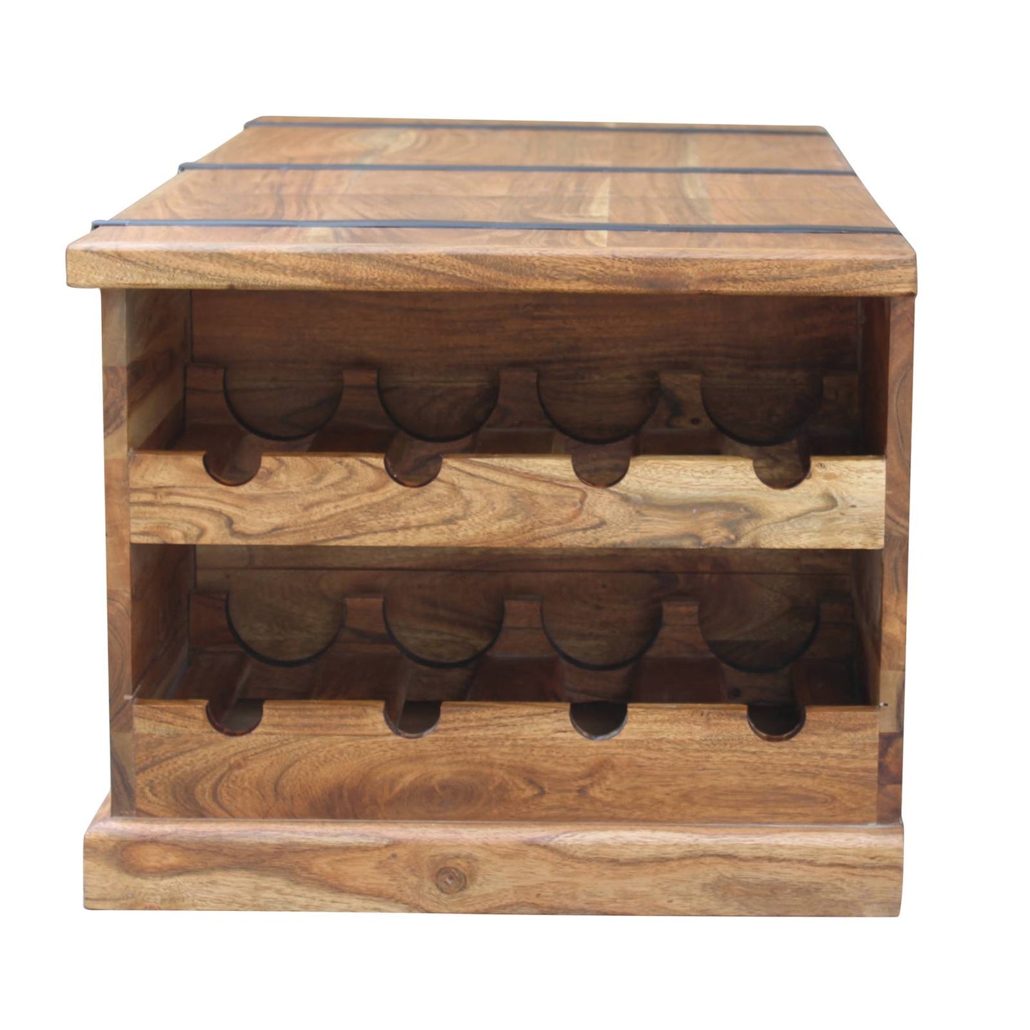 Mesa de centro rectangular de acacia maciza