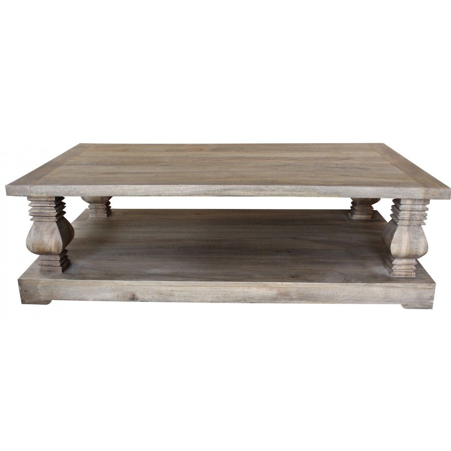 Mesa de centro retangular com tampo duplo | Emperor Mango