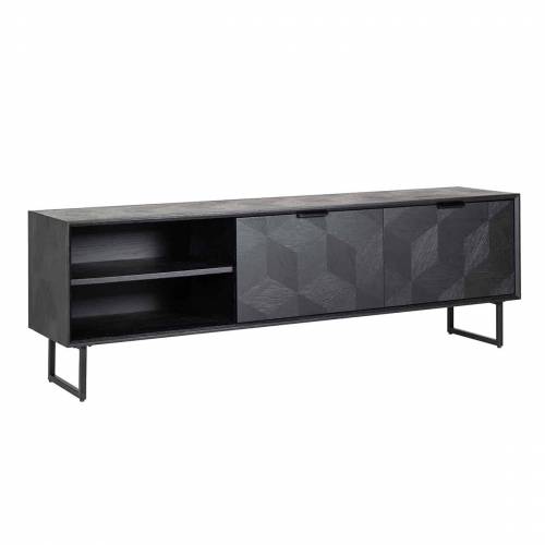 TV-dressoir Blax 2-kleppen 1-plank (noir)