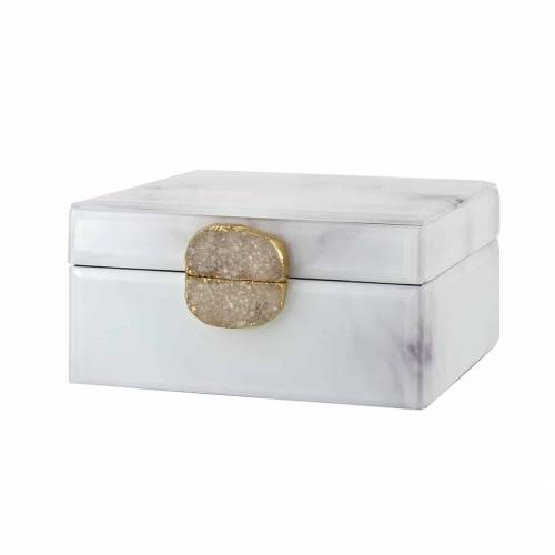 Juwelen box Bayou met marmer uitstraling (ZZZ-blanc)