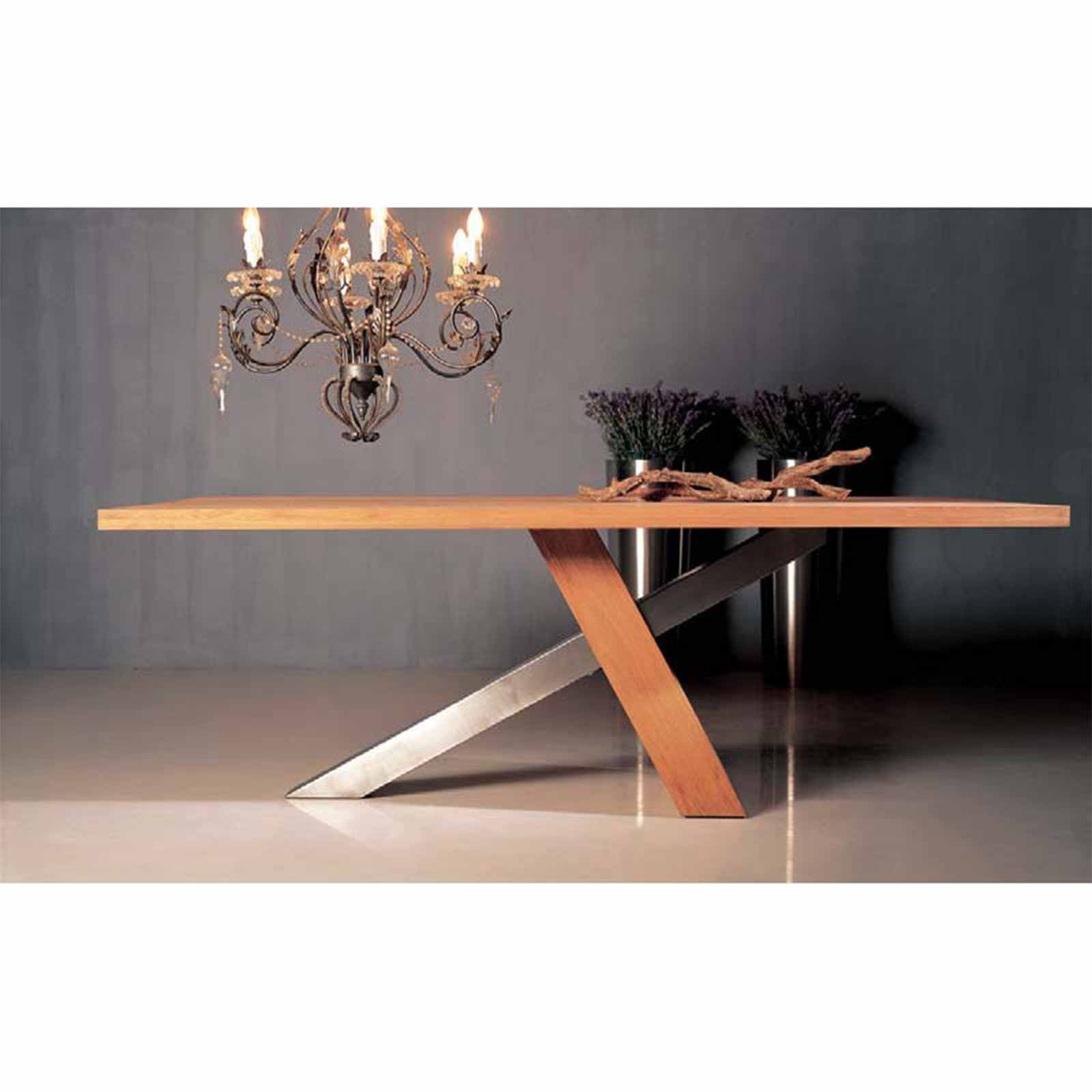 Table rectangulaire 190x100cm | Acacia Stainless III