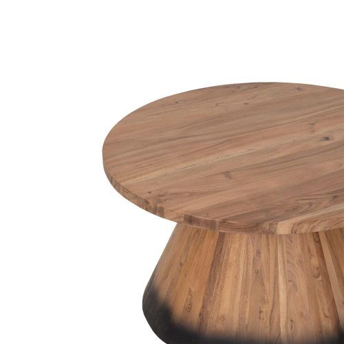 Table basse ronde bois 80 cm | Acacia Dimona