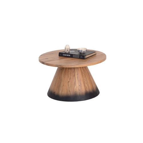 Table basse ronde bois 80 cm | Acacia Dimona