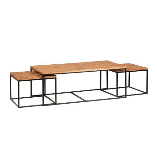 Tables basses rectangulaires gigognes | Manguier Solaris