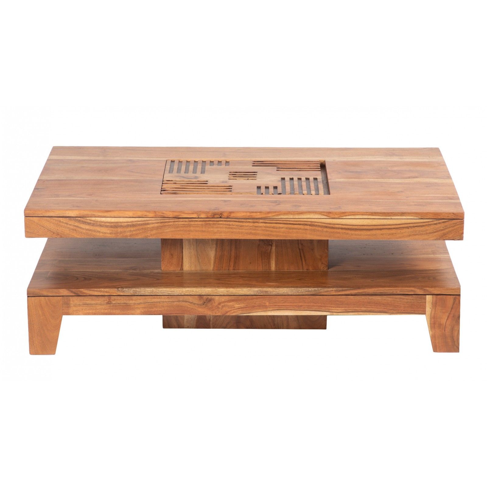 Table basse de jardin carrée en bois acacia 40 x 40 cm - Forest Style