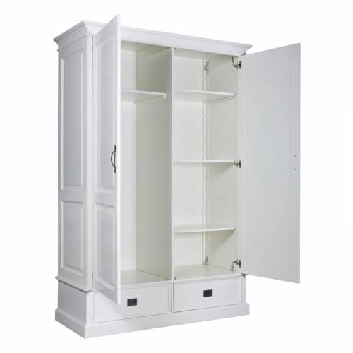 Armoire à linge 2 portes 2 tiroirs - démontable - achat armoire