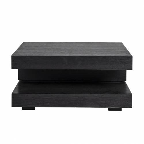 Table basse carrée noir Blok C "Chêne Oakura" Tables basses carrées - 3